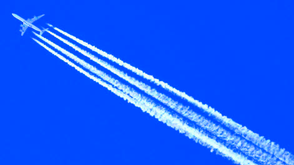 飛機雲有害 二氧化碳加劇暖化